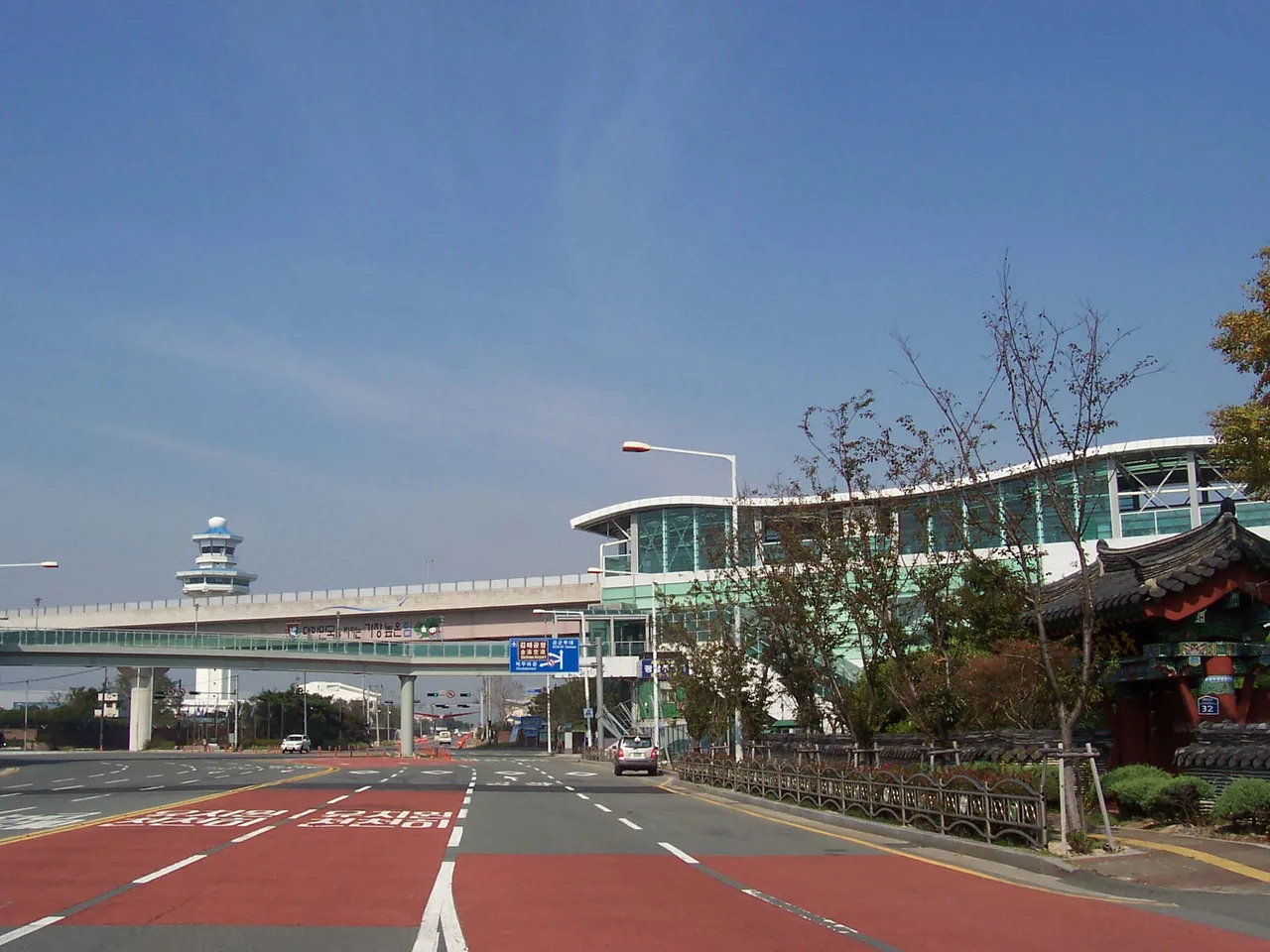 The exterior of Gimhae International Airport in Busan