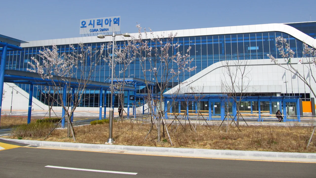 Osiria Station, the gateway to Lotte World Adventure Busan