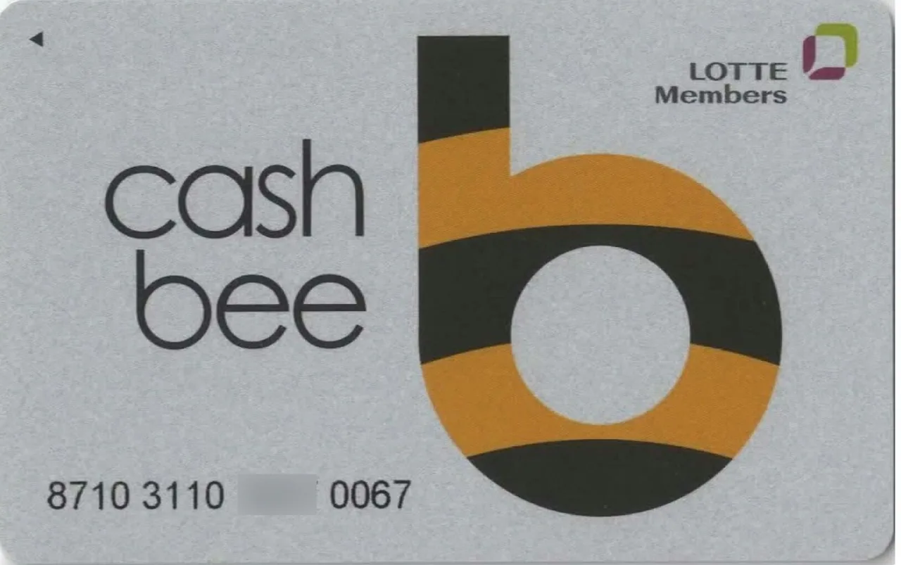 A Cashbee transport card used across Busan's public transport