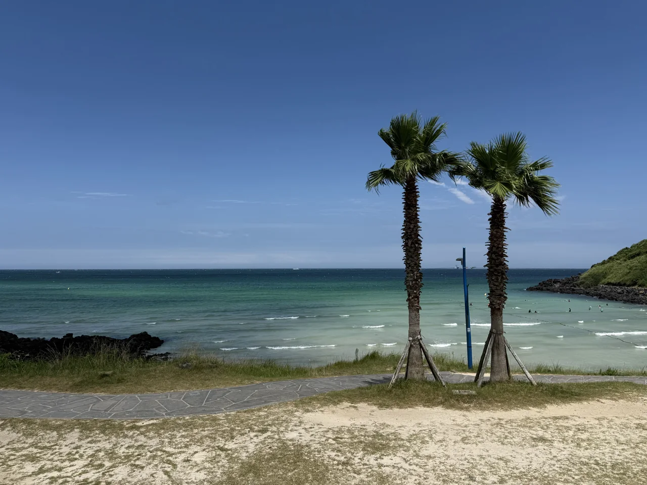 Hamdeok Beach on the north-east coast of Jeju