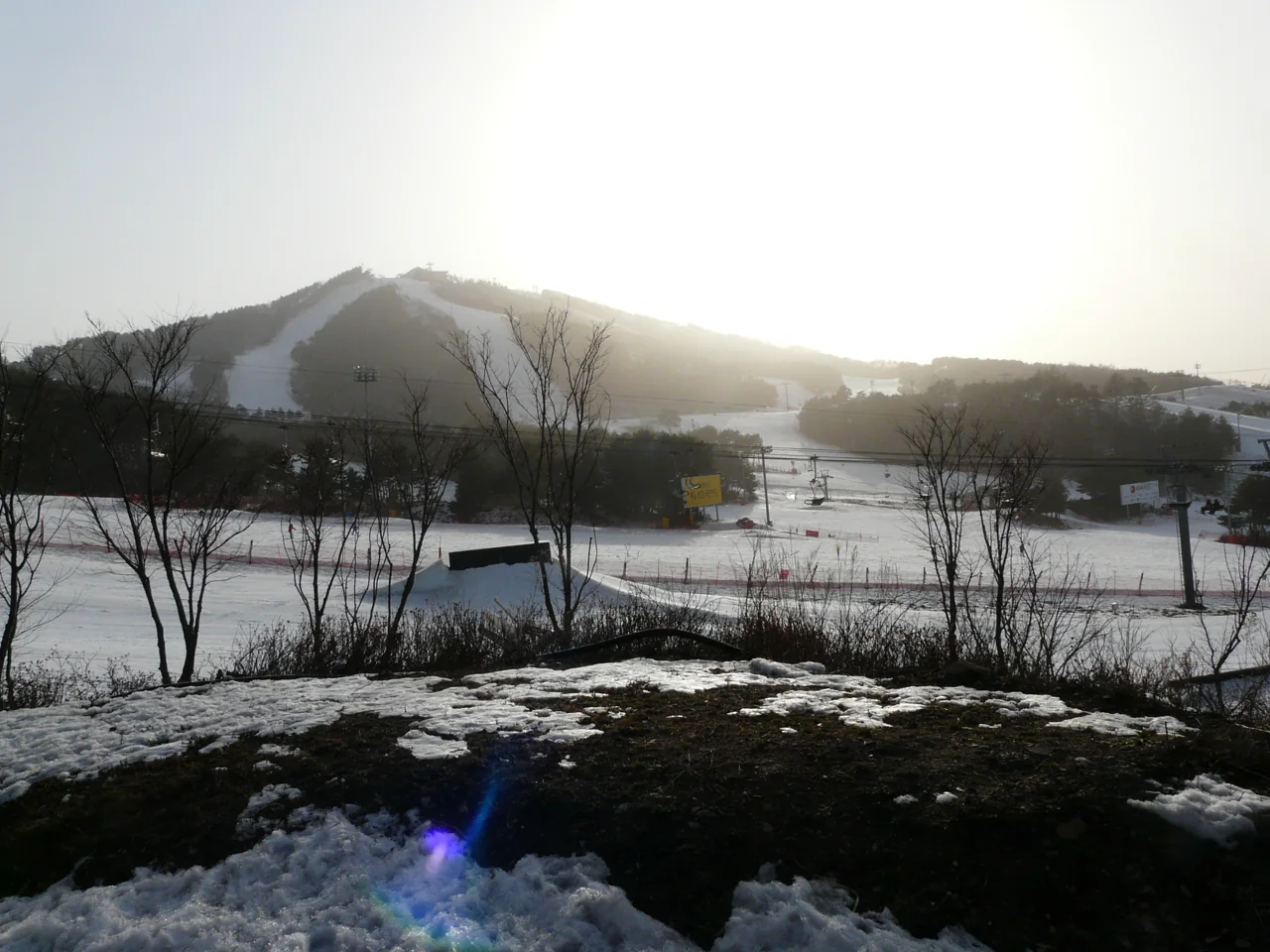 The snow park at Welli Hilli Park in Hoengseong