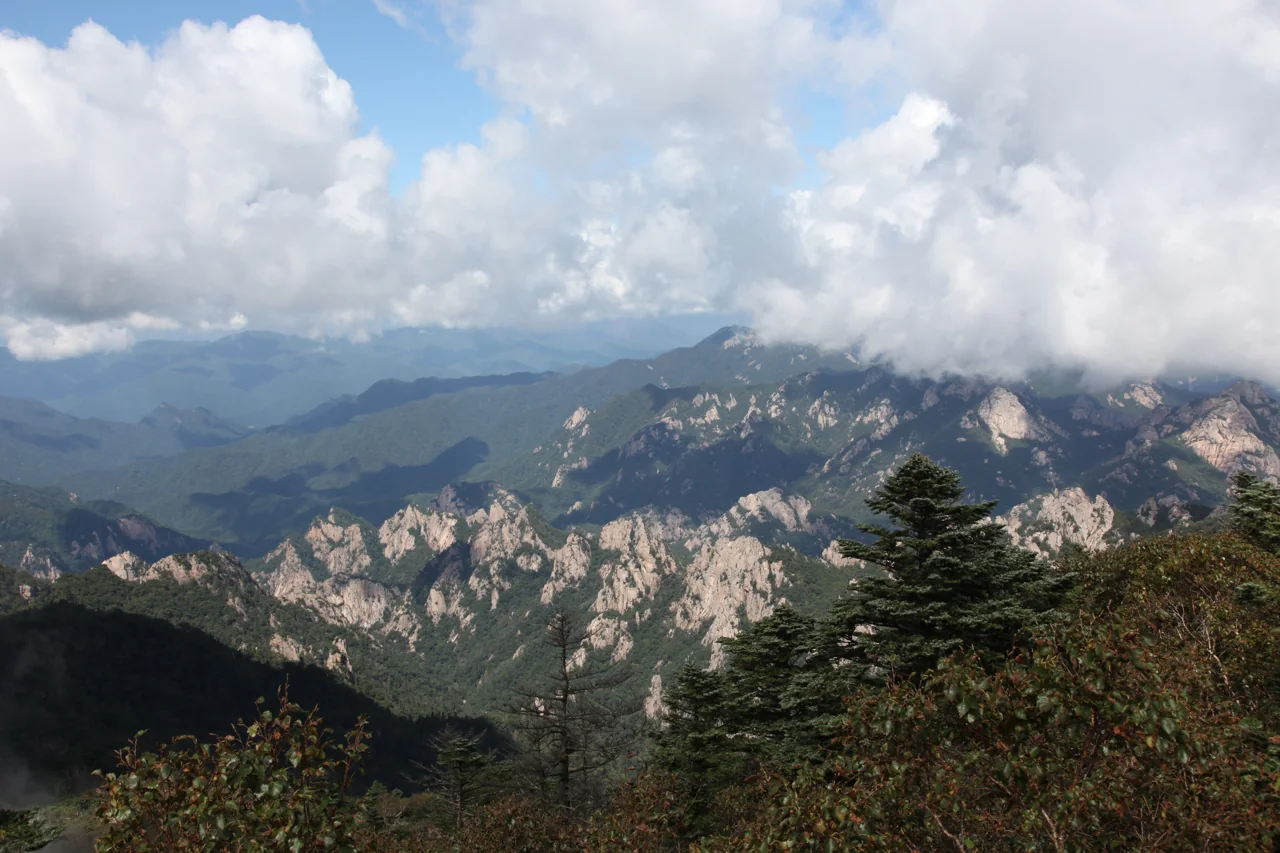 Daecheongbong, the 1,708-metre summit of Seoraksan