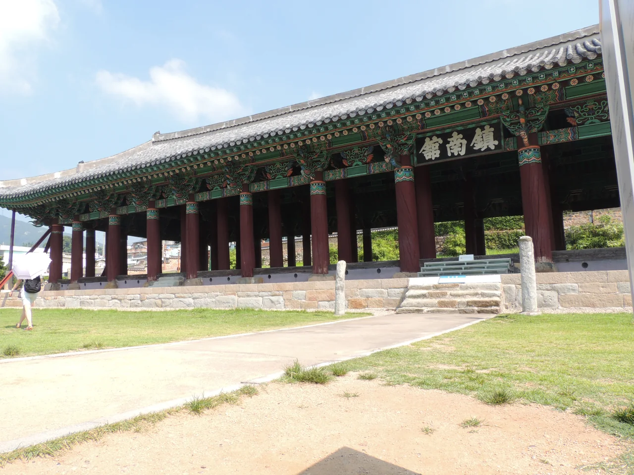 Jinnamgwan, the National Treasure hall in central Yeosu